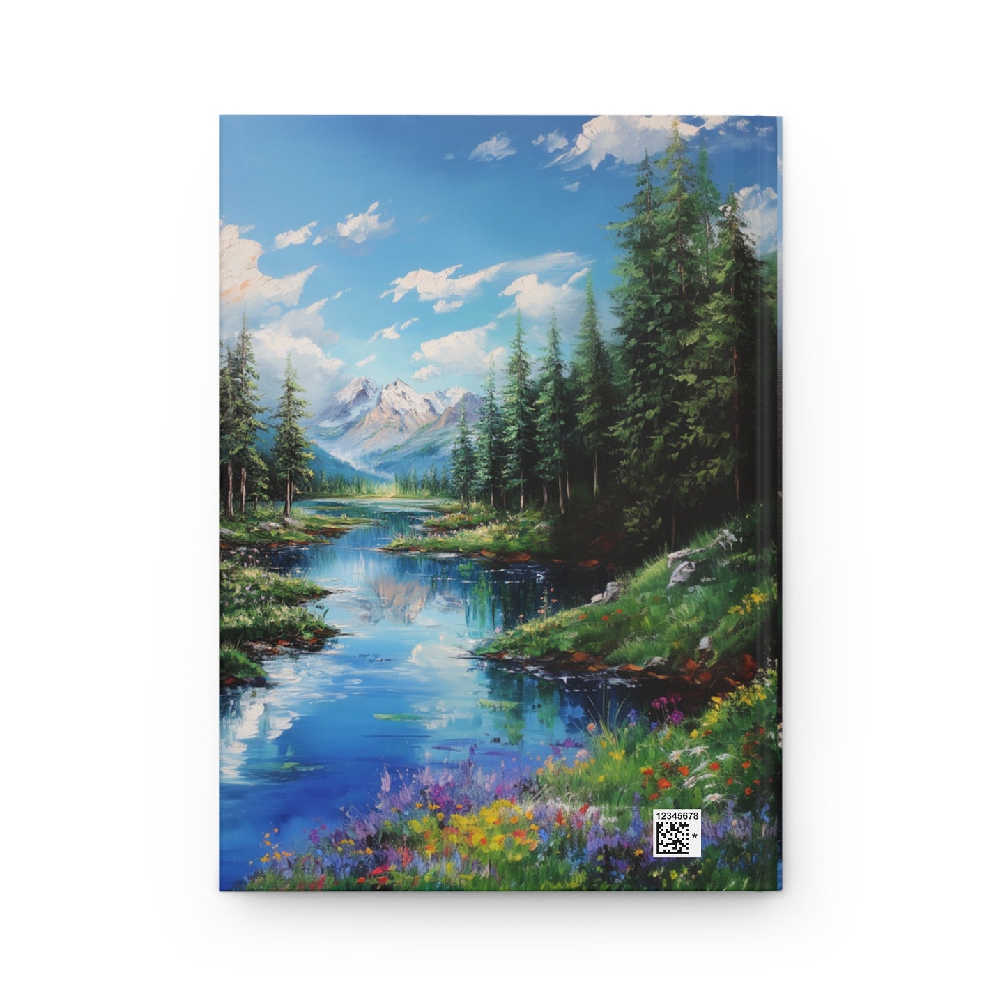 Oil Painting Mountains Notebook