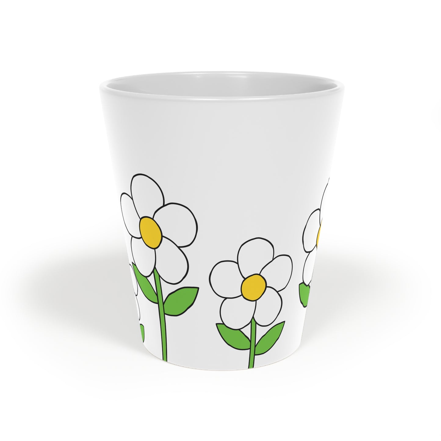 Daisy Latte Mug, 12oz