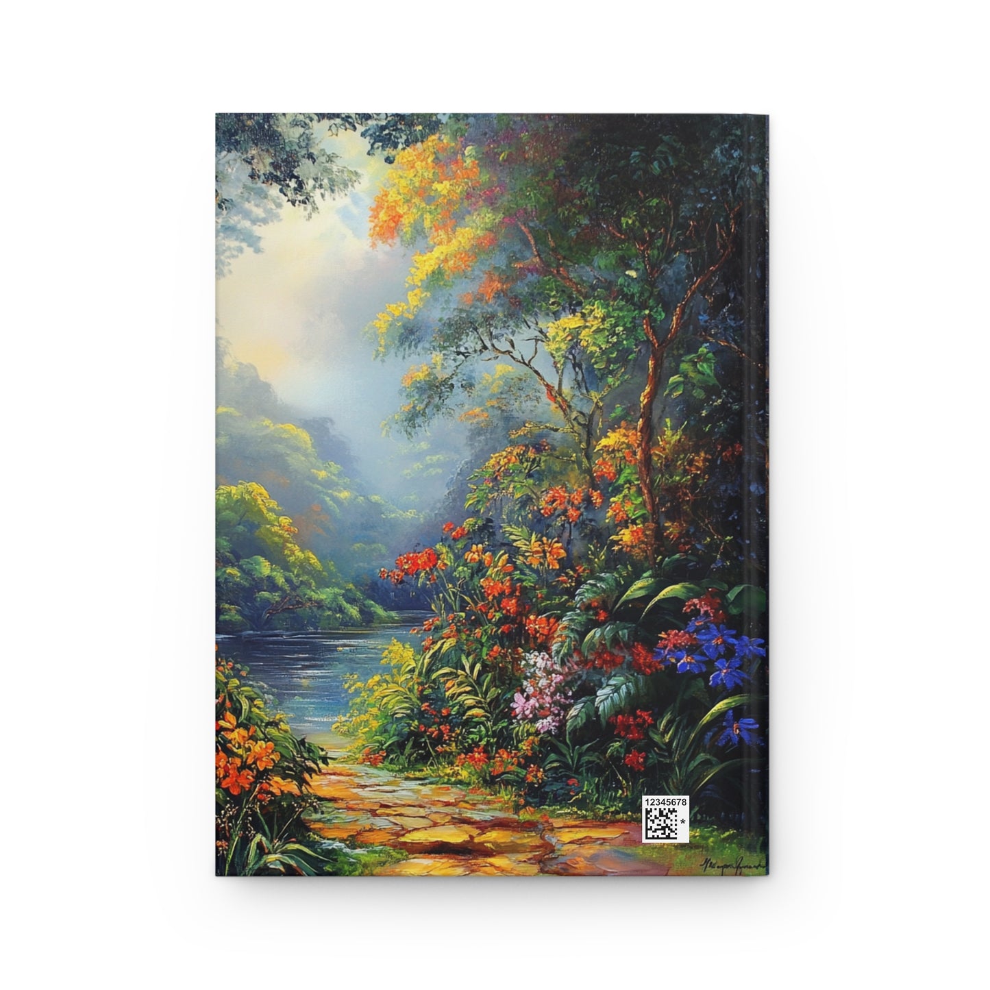 Oil Painting Forest Notebook