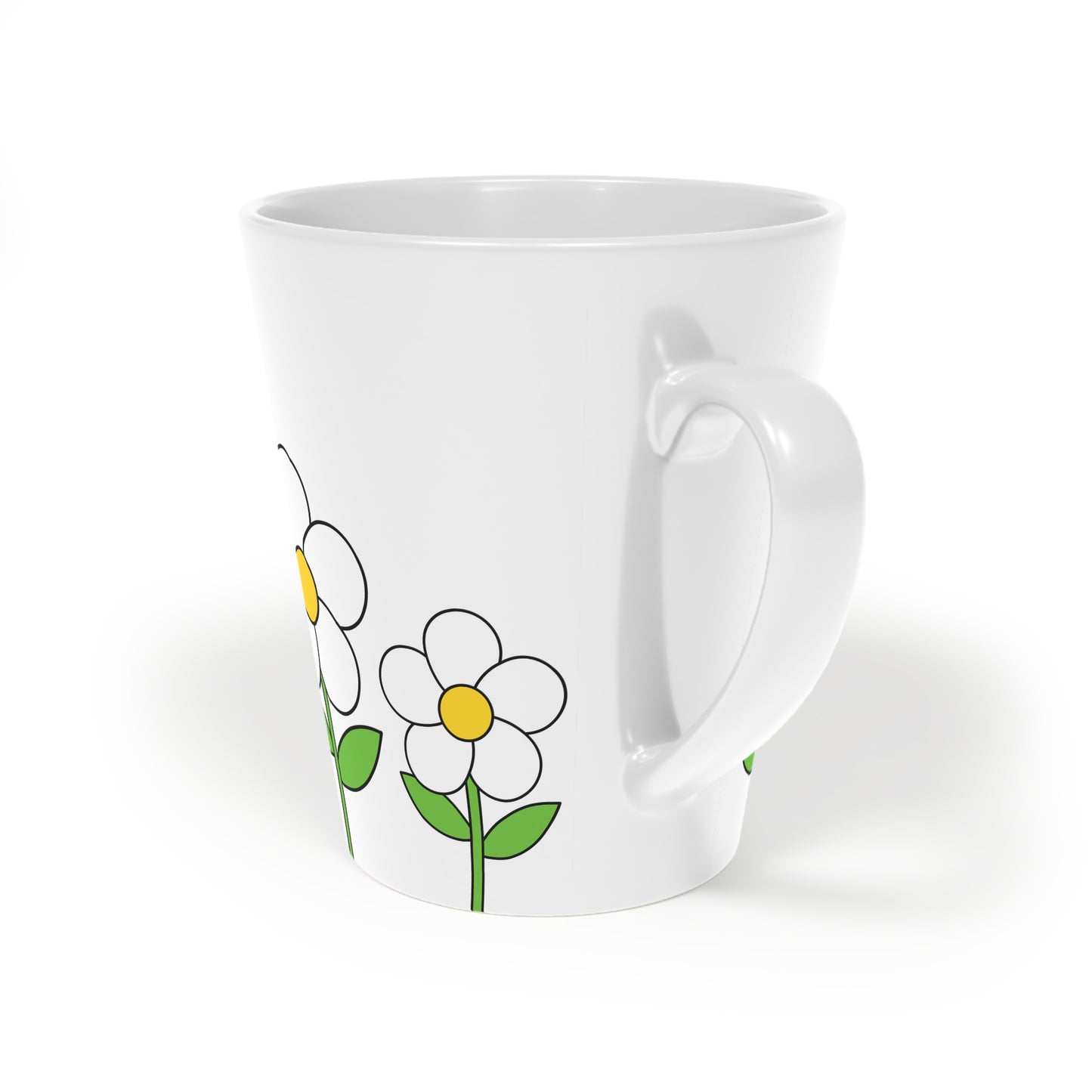 Daisy Latte Mug, 12oz