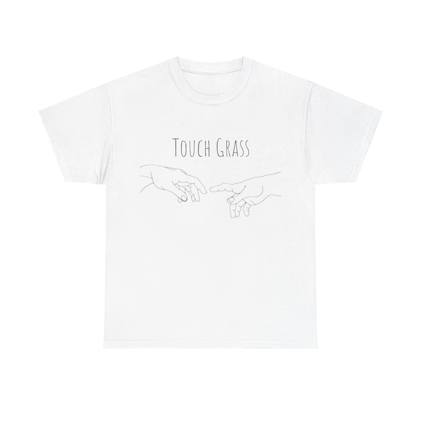 "Touch Grass" Minimalist Cotton Tee