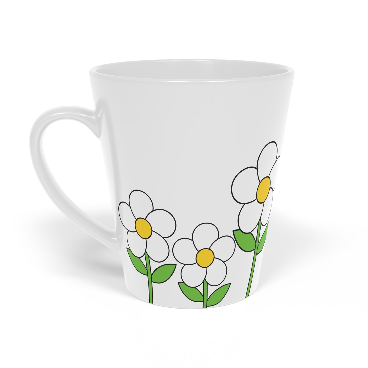 Daisy Latte Mug, 12oz