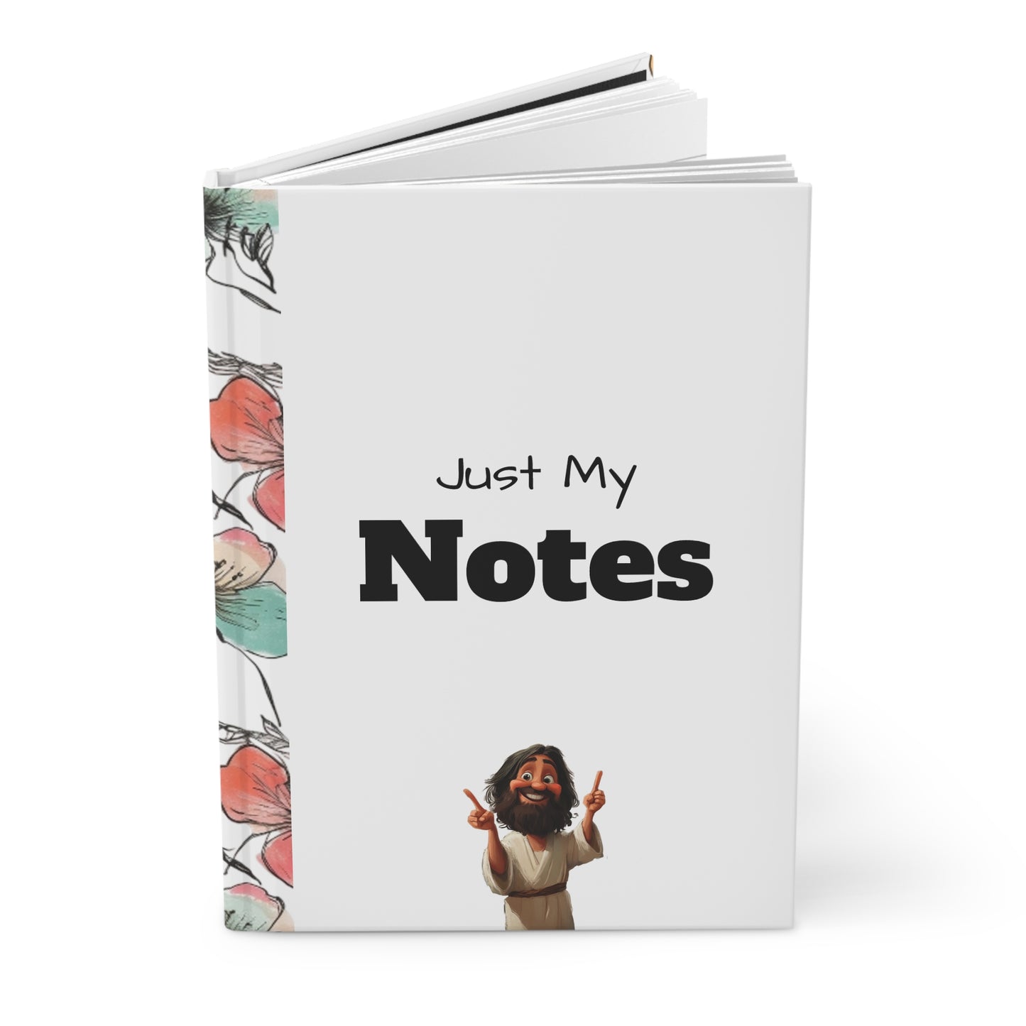 Floral Jesus Hardcover Journal
