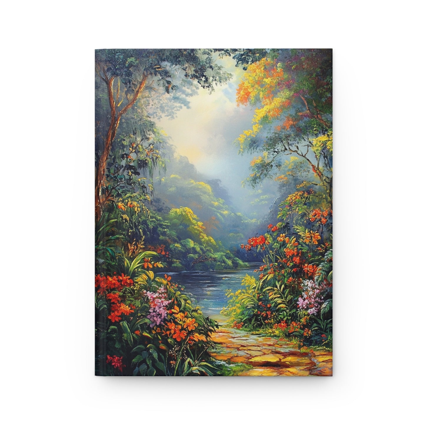 Oil Painting Forest Notebook