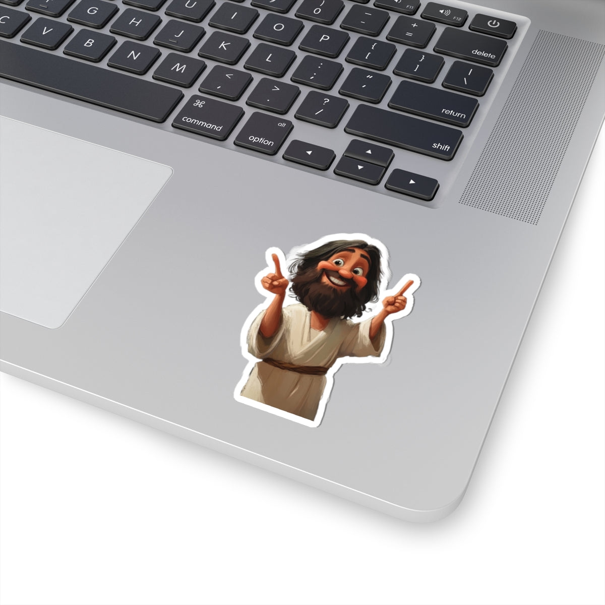 Jesus pointing sticker