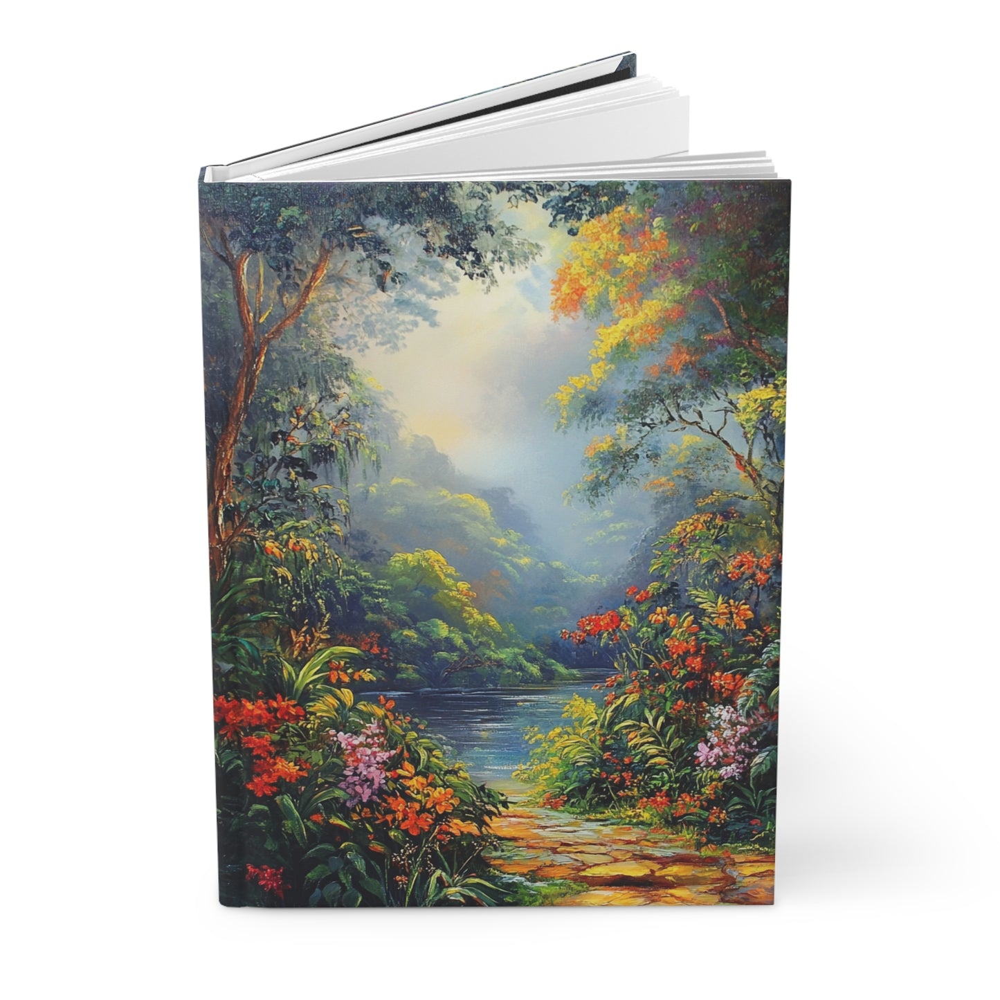 Oil Painting Forest Notebook