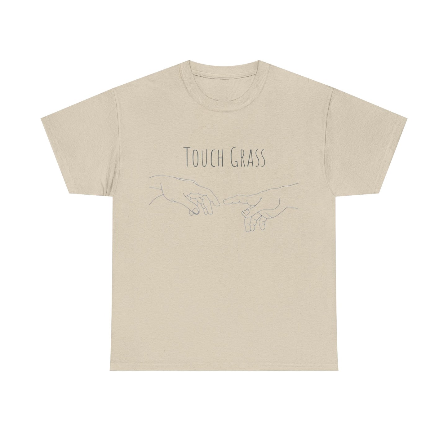 "Touch Grass" Minimalist Cotton Tee