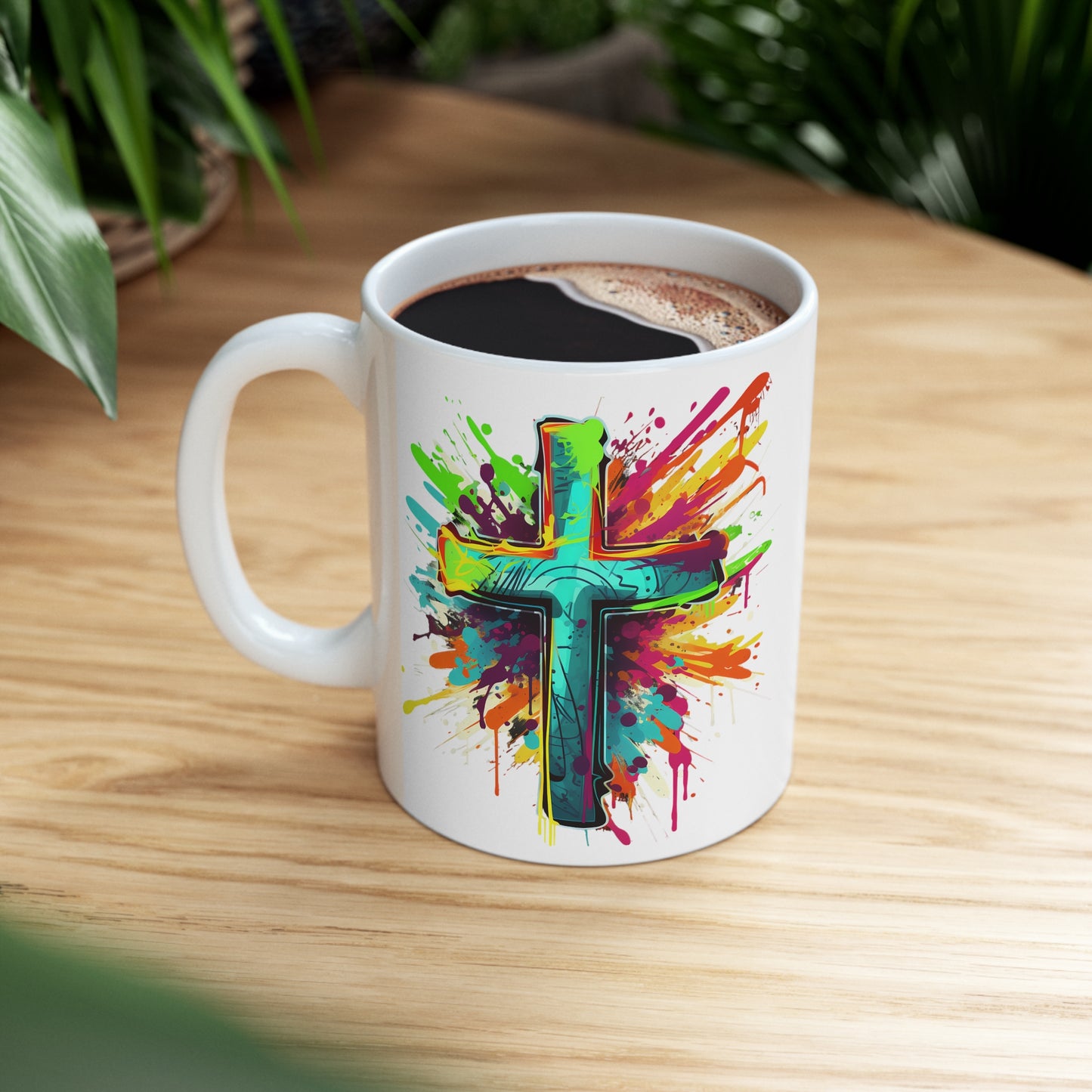 "Graffiti" - Ceramic Mug, 11oz