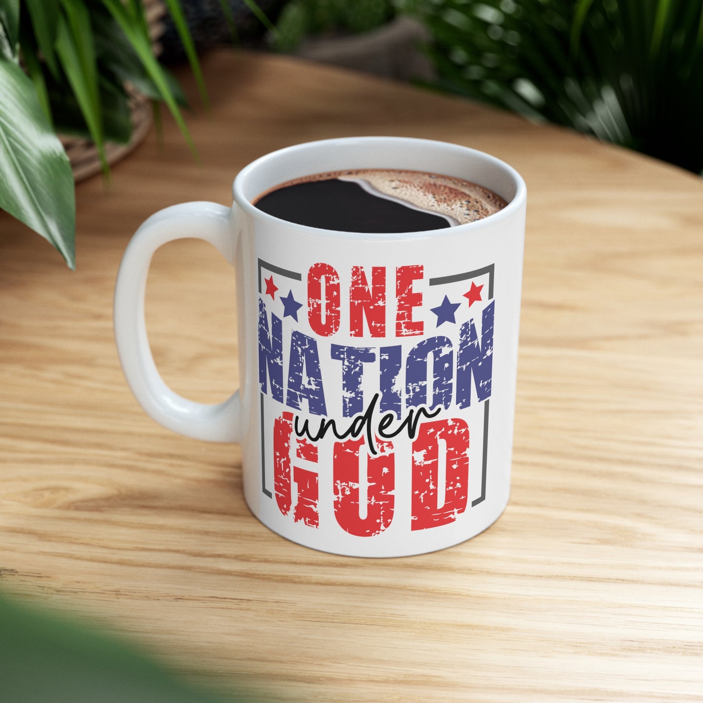 "One Nation Under God" - Ceramic Mug, 11oz